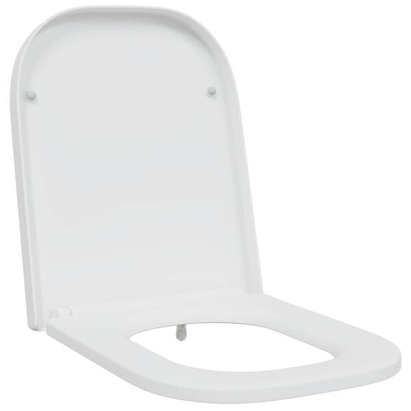 vidaXL Toilet s&aelig;de Hvid 47,5 x 35 x 3,6 cm Duroplast