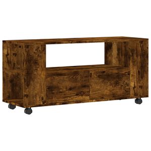 vidaXL tv-bord 102x34,5x43 cm konstrueret tr&aelig; r&oslash;get egetr&aelig;sfarve