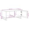 vidaXL Sofabord Naturfarvet 80 x 50 x 40 cm Massivt mangotr&aelig;