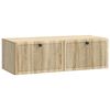 vidaXL V&aelig;gh&aelig;ngt TV-skab Sonoma-eg 98 x 41 x 30 cm Konstrueret tr&aelig;