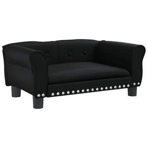 vidaXL hundeseng 70x45x30 cm kunstl&aelig;der sort