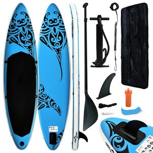 vidaXL oppusteligt paddleboards&aelig;t 305x76x15 cm bl&aring;