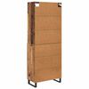 vidaXL Highboard Gammelt tr&aelig; 69,5 x 34 x 180 cm Konstrueret tr&aelig;