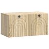 vidaXL V&aelig;gh&aelig;ngt TV-skab Sonoma-eg 59,5 x 31 x 30 cm Konstrueret tr&aelig;