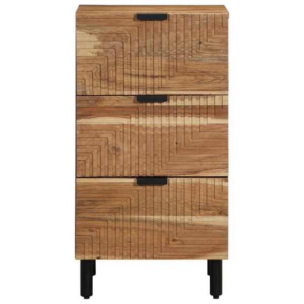 vidaXL Sideboard Naturfarvet 40 x 33,5 x 75 cm Massivt Akacietræ