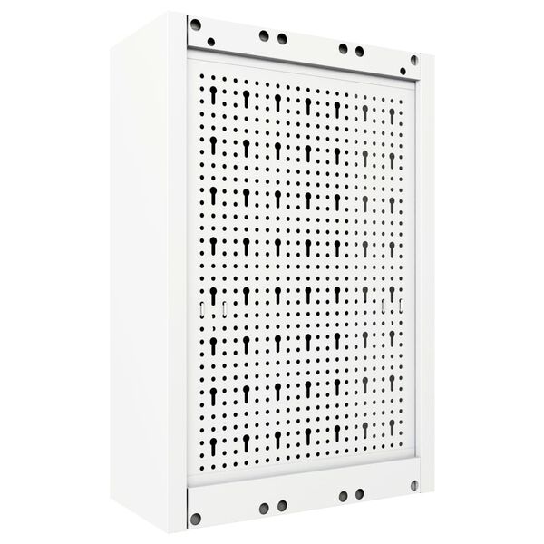 vidaXL vægmonteret værktøjsskab industriel stil metal grå og sort