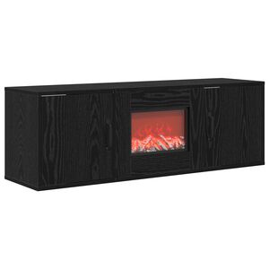 vidaXL Elektrisk pejs Sort eg 110 x 30 x 36,5 cm Konstrueret tr&aelig;