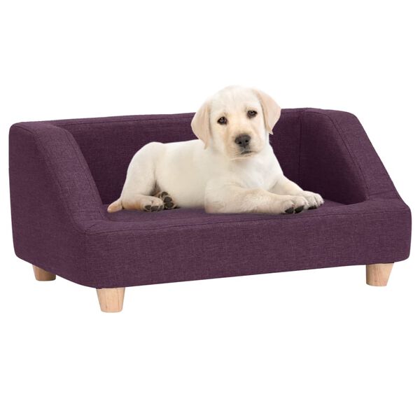 vidaXL hundesofa 95x63x39 cm linned bordeaux