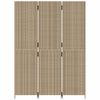 vidaXL rumdeler 3 paneler polyrattan beige