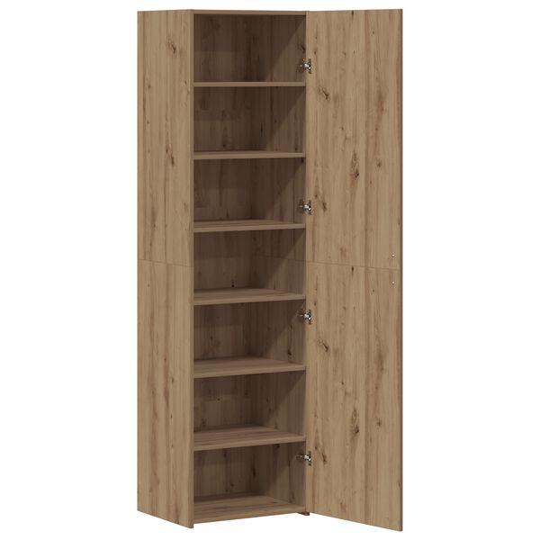 vidaXL Highboard 2 pcs Artisan Egetr&aelig; 50 x 42,5 x 185 cm