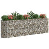 vidaXL gabion-højbed 330x50x100 cm galvaniseret jern
