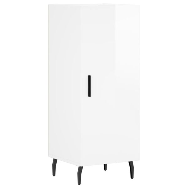 vidaXL sk&aelig;nk 34,5x34x90 cm konstrueret tr&aelig; hvid h&oslash;jglans