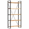 vidaXL bogreol med 5 hylder 90x30x180 cm massivt akacietr&aelig;