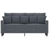 vidaXL 2-personers sofa 140 cm fløjl mørkegrå