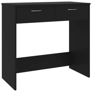 vidaXL skrivebord 80x40x75 cm konstrueret tr&aelig; sort