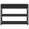 vidaXL konsolbord 100x28x75 cm konstrueret tr&aelig; sort