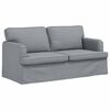 vidaXL Sofa 2 pcs Lysegr&aring; 162 x 80 x 85 cm Stof