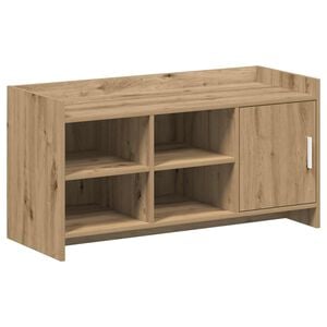 vidaXL Sko skab 100 x 39,5 x 51 cm Konstrueret tr&aelig; Artisan-eg