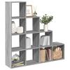 vidaXL bogreol/rumdeler 131,5x29x131,5 konstrueret tr&aelig; gr&aring; sonoma-eg