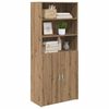 vidaXL Highboard Artisan Egetr&aelig; 80 x 42,5 x 185 cm Konstrueret tr&aelig;