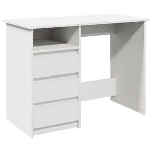 vidaXL skrivebord 102x50x75 cm konstrueret tr&aelig; hvid