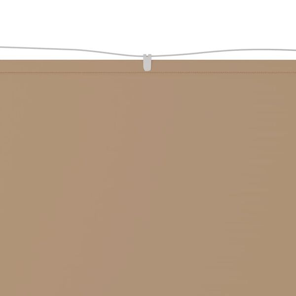 vidaXL lodret markise 100x1200 cm oxfordstof gr&aring;brun