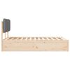 vidaXL Sengestel med Polstret Hovedgavl Lysegr&aring; 120 x 200 cm