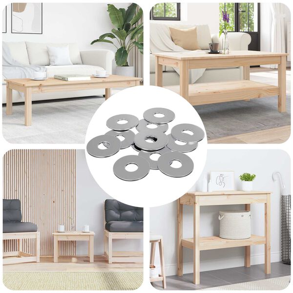 vidaXL Skiver 9000 pcs S&oslash;lv Jern