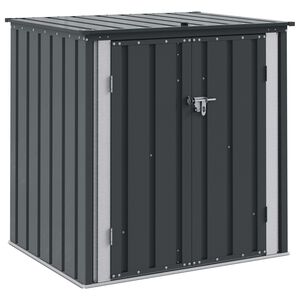 vidaXL Have Opbevaringskasse Sort 101,5 x 82 x 100 cm St&aring;l