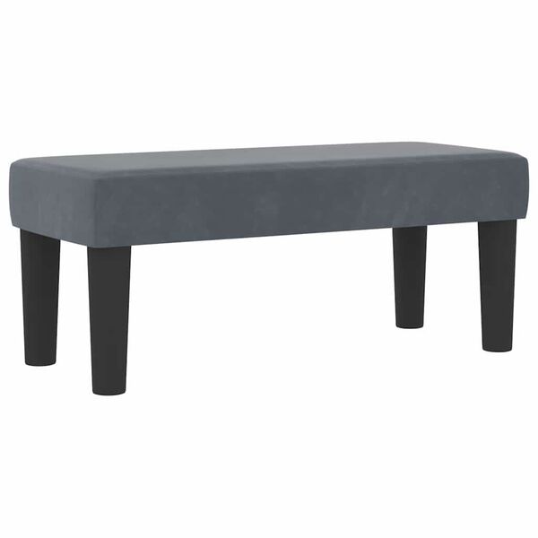 vidaXL Box spring seng med madras M&oslash;rkegr&aring; 80 x 200 cm Fl&oslash;jl