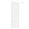 vidaXL Skyded&oslash;r 78 x 211 cm Konstrueret tr&aelig; Hvid