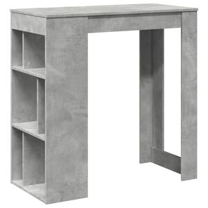 vidaXL barbord med stativer 102x50x103,5 cm konstrueret tr&aelig; betongr&aring;