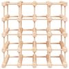 vidaXL vinreol til 20 flasker 46,5x23x46,5 cm massivt fyrretræ