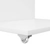vidaXL Sidebord med hjul Hvid 40 x 35 x 60 cm Konstrueret tr&aelig;