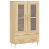 vidaXL skab 69,5x31x115 cm konstrueret tr&aelig; sonoma-eg