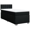 vidaXL kontinentalseng med madras 80x200 cm stof sort