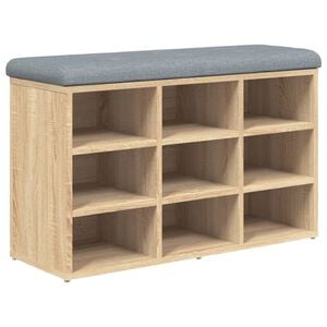 vidaXL skob&aelig;nk Sonoma eg 82x32x50 cm konstrueret tr&aelig;