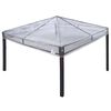 vidaXL Gazebo Cover Erstatning 300 x 300 x 26 cm Transparent PVC