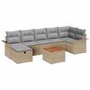vidaXL Havesofa S&aelig;t 8 stk. Beige Poly rattan