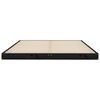 vidaXL sengeramme 135x190 cm massivt fyrretr&aelig; sort