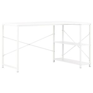 vidaXL computerbord 120x72x70 cm hvid