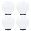 vidaXL LED-kuglelamper 4 stk. kugleformet 20 cm PMMA
