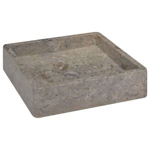 vidaXL h&aring;ndvask 40x40x10 cm marmor gr&aring;