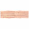 vidaXL bordplade 180x50x(2-6) cm naturlig kant behandlet tr&aelig; lysebrun