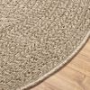 vidaXL gulvt&aelig;ppe ZIZUR beige &Oslash; 200 cm jute-look indend&oslash;rs og udend&oslash;rs