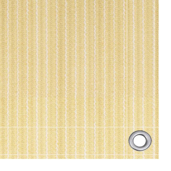 vidaXL altanafskærmning 75x400 cm HDPE beige