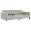 vidaXL daybed 100x190 cm velour lysegr&aring;
