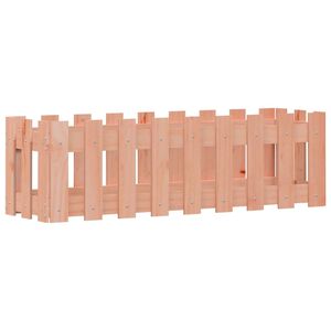 vidaXL h&oslash;jbed med stakitdesign 100x30x30 cm massivt douglasgran