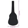 vidaXL guitartaske til 3/4 (36") klassisk guitar 94x35 cm stof sort