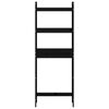 vidaXL toiletstativ 63x26x171 cm massivt fyrretræ sort